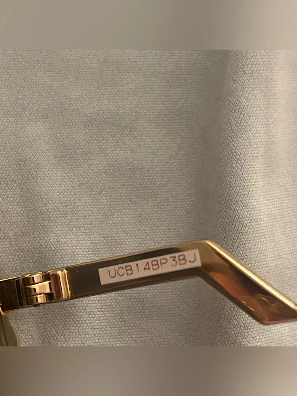 Fendi Gold Frame Sunglasses with Amber Gradient Lenses and Crystal Accents